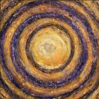 Broken Circle, impasto paint study - Oil on canvas